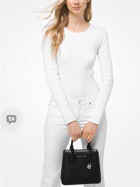 Authentic Michael Kors Adele messenger satchel crossbody bag